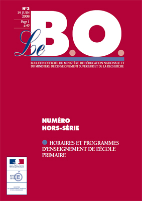 "Les Programmes 2008" - B.O. n°3 du 19 juin 2008